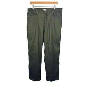 Men’s Krush Size 36 Green Duo-Chrome Dress Pants Vintage Funky Retro Pants